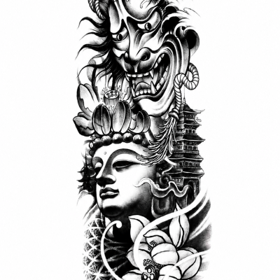 Manchette de tatouage masque