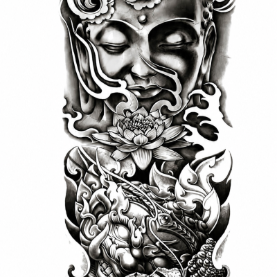 Manchette de tatouage bouddha