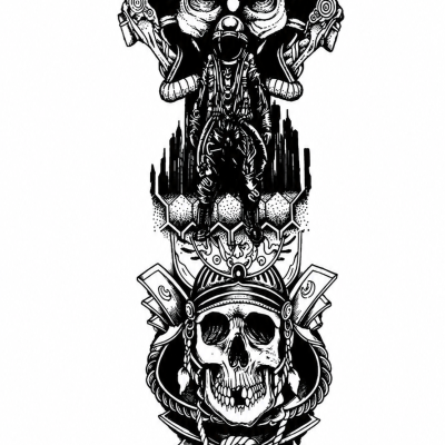 Manchette de tatouage guerrier